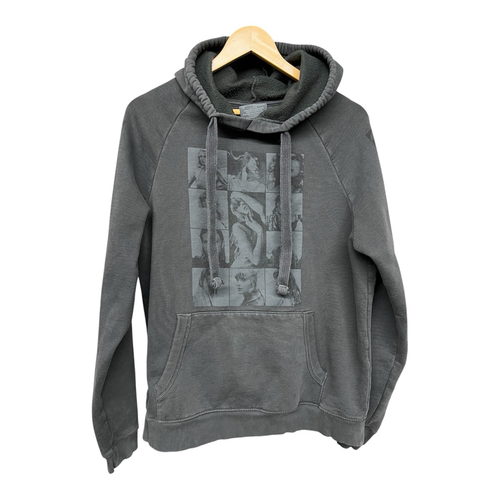 Taylor Swift The Eras Tour 20232024 Washed Black Hoodie Small Swiftie